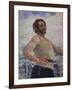 Portrait of the Author Leonid Andreyev (1871-191), 1912-Ilya Yefimovich Repin-Framed Giclee Print