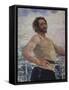 Portrait of the Author Leonid Andreyev (1871-191), 1912-Ilya Yefimovich Repin-Framed Stretched Canvas