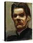 Portrait of the Author Maxim Gorky (1868-193), 1906-Akseli Gallen-Kallela-Stretched Canvas