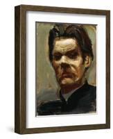 Portrait of the Author Maxim Gorky (1868-193), 1906-Akseli Gallen-Kallela-Framed Giclee Print