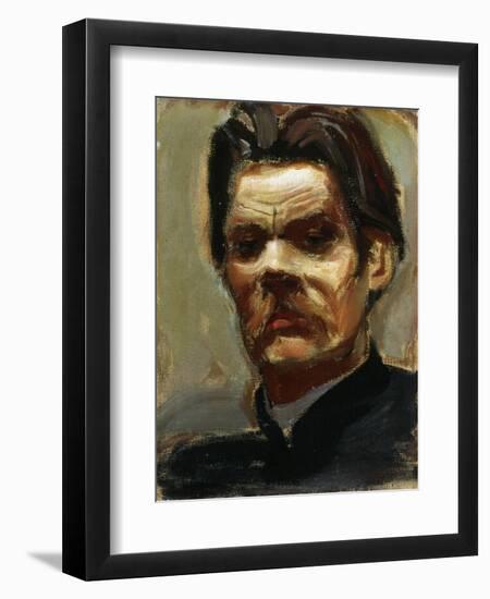 Portrait of the Author Maxim Gorky (1868-193), 1906-Akseli Gallen-Kallela-Framed Giclee Print