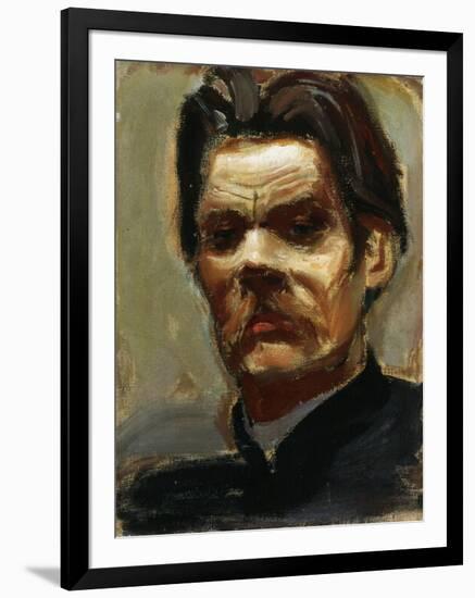 Portrait of the Author Maxim Gorky (1868-193), 1906-Akseli Gallen-Kallela-Framed Giclee Print