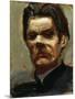 Portrait of the Author Maxim Gorky (1868-193), 1906-Akseli Gallen-Kallela-Mounted Giclee Print