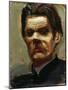 Portrait of the Author Maxim Gorky (1868-193), 1906-Akseli Gallen-Kallela-Mounted Giclee Print