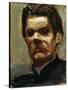 Portrait of the Author Maxim Gorky (1868-193), 1906-Akseli Gallen-Kallela-Stretched Canvas