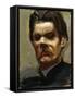 Portrait of the Author Maxim Gorky (1868-1939) (Maxime Gorki) - Gallen-Kallela, Akseli (1865-1931)-Akseli Valdemar Gallen-kallela-Framed Stretched Canvas