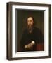 Portrait of the Author Mikhail Saltykov-Shchedrin (1826-188), 1879-Ivan Nikolayevich Kramskoi-Framed Giclee Print