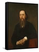 Portrait of the Author Mikhail Saltykov-Shchedrin (1826-188), 1879-Ivan Nikolayevich Kramskoi-Framed Stretched Canvas