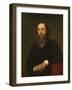 Portrait of the Author Mikhail Saltykov-Shchedrin (1826-188), 1879-Ivan Nikolayevich Kramskoi-Framed Giclee Print