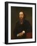 Portrait of the Author Mikhail Saltykov-Shchedrin (1826-188), 1879-Ivan Nikolayevich Kramskoi-Framed Giclee Print