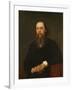 Portrait of the Author Mikhail Saltykov-Shchedrin (1826-188), 1879-Ivan Nikolayevich Kramskoi-Framed Giclee Print