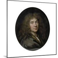Portrait of the Author Moliére (1622-167), Ca 1658-Pierre Mignard-Mounted Giclee Print
