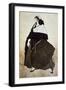 Portrait of the Ballet Dancer and Patron Ida Rubinstein, 1921-Leon Bakst-Framed Giclee Print