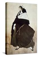 Portrait of the Ballet Dancer and Patron Ida Rubinstein, 1921-Leon Bakst-Stretched Canvas