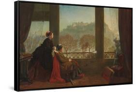 Portrait of the Baroness Burdett Coutts and Her Companion Mrs. Brown, Edinburgh, 1874-null-Framed Stretched Canvas