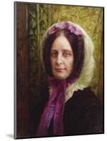 Portrait of the Baroness of Villeguy (Oil on Canvas)-Antoine Auguste Ernest Herbert or Hebert-Mounted Giclee Print