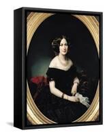 Portrait of the Baroness of Weisweiller, 1853-Federico de Madrazo y Kuntz-Framed Stretched Canvas