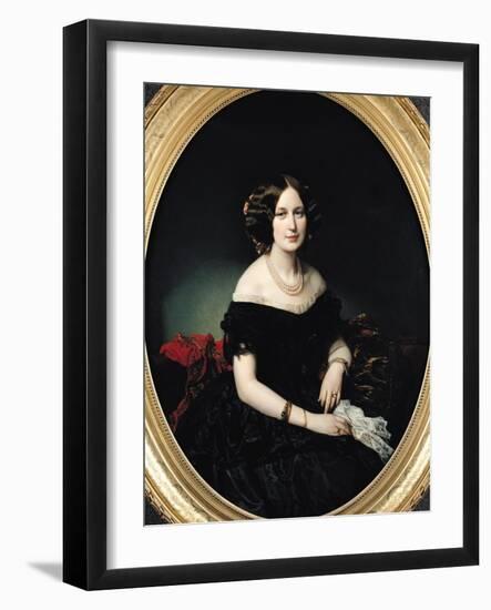 Portrait of the Baroness of Weisweiller, 1853-Federico de Madrazo y Kuntz-Framed Giclee Print