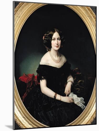 Portrait of the Baroness of Weisweiller, 1853-Federico de Madrazo y Kuntz-Mounted Giclee Print