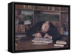 Portrait of the Bookseller E. J. Fontaine, 1885-Gustave Caillebotte-Framed Stretched Canvas