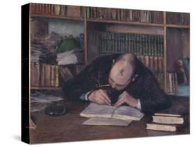 Portrait of the Bookseller E. J. Fontaine, 1885-Gustave Caillebotte-Stretched Canvas