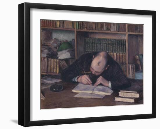 Portrait of the Bookseller E. J. Fontaine, 1885-Gustave Caillebotte-Framed Giclee Print