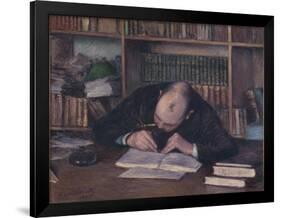 Portrait of the Bookseller E. J. Fontaine, 1885-Gustave Caillebotte-Framed Giclee Print