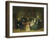 Portrait of the Brak Family, Amsterdam Mennonites-Tibout Regters-Framed Art Print