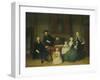 Portrait of the Brak Family, Amsterdam Mennonites-Tibout Regters-Framed Art Print