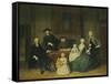 Portrait of the Brak Family, Amsterdam Mennonites-Tibout Regters-Framed Stretched Canvas