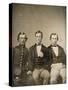 Portrait of the Branch Brothers (Daguerrotype)-null-Stretched Canvas