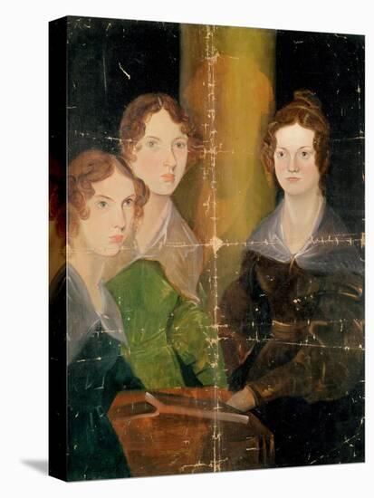 Portrait of the Bronte Sisters, C.1834-Patrick Branwell Bronte-Stretched Canvas