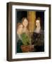 Portrait of the Bronte Sisters, C.1834-Patrick Branwell Bronte-Framed Giclee Print