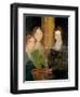 Portrait of the Bronte Sisters, C.1834-Patrick Branwell Bronte-Framed Giclee Print