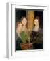 Portrait of the Bronte Sisters, C.1834-Patrick Branwell Bronte-Framed Giclee Print