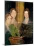 Portrait of the Bronte Sisters, C.1834-Patrick Branwell Bronte-Mounted Giclee Print