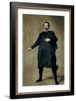 Portrait of the Buffoon Pablo De Valladolid-Diego Velazquez-Framed Art Print