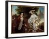 Portrait of the Cartographer Peter Perez Burdett (1735-1793) and His Wife Hannah Painting by Joseph-Joseph Wright of Derby-Framed Giclee Print