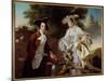 Portrait of the Cartographer Peter Perez Burdett (1735-1793) and His Wife Hannah Painting by Joseph-Joseph Wright of Derby-Mounted Giclee Print