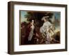 Portrait of the Cartographer Peter Perez Burdett (1735-1793) and His Wife Hannah Painting by Joseph-Joseph Wright of Derby-Framed Giclee Print