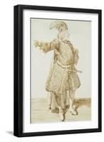 Portrait of the Castrato Gaetano Caffarelli, C.1735-Pier Leone Ghezzi-Framed Giclee Print