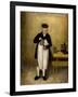 Portrait of the Chatsworth Cellarman, C.1835-William Baker-Framed Giclee Print