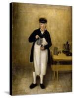 Portrait of the Chatsworth Cellarman, C.1835-William Baker-Stretched Canvas