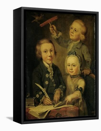 Portrait of the Children of Barend Goudriaan-Cornelis van Cuylenburgh II-Framed Stretched Canvas