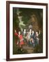 Portrait of the Children of Francisco Lopez-Suasso-Constantin Netscher-Framed Giclee Print