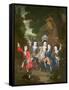Portrait of the Children of Francisco Lopez-Suasso-Constantin Netscher-Framed Stretched Canvas
