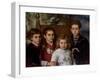 Portrait of the Children of Paul Pavlovich Demidoff, 2nd Prince of San Donato-Alexei Alexeyevich Harlamov-Framed Giclee Print