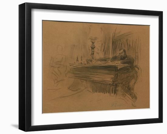 Portrait of the Composer Aleksey Fedorovich Kal, 1906-Ilya Yefimovich Repin-Framed Giclee Print