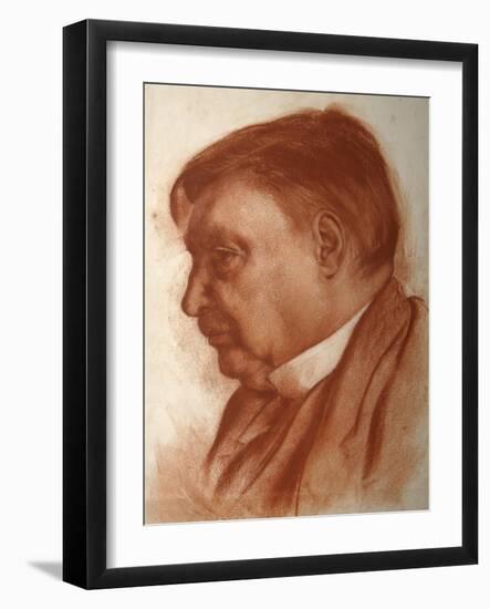 Portrait of the Composer Alexander Glazunov, (1865-193)-Alexander Yevgenyevich Yakovlev-Framed Giclee Print