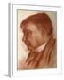 Portrait of the Composer Alexander Glazunov, (1865-193)-Alexander Yevgenyevich Yakovlev-Framed Giclee Print